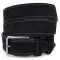 Оригінальний замшевий ремінь для чоловіків Vintage 20704 Чорний