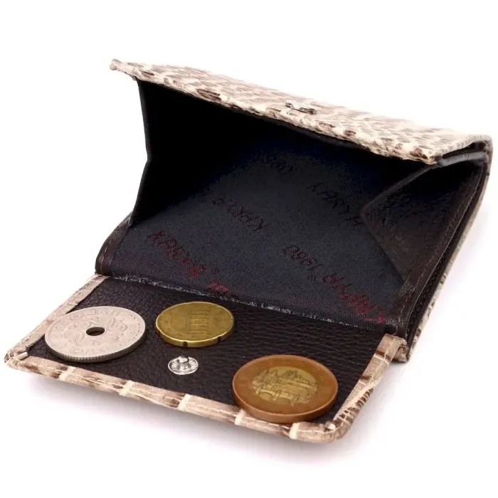 Оригинальный женский кошелек из натуральной кожи под крокодила KARYA 21314 Разноцветный