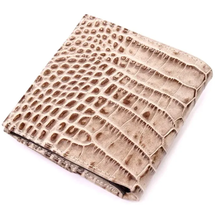 Оригинальный женский кошелек из натуральной кожи под крокодила KARYA 21314 Разноцветный