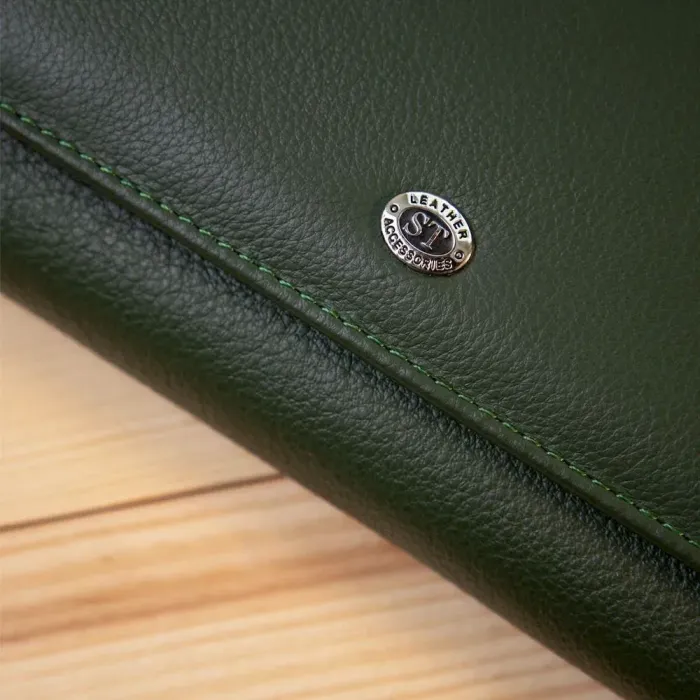 Оригінальний жіночий гаманець ST Leather 19389 Зелений