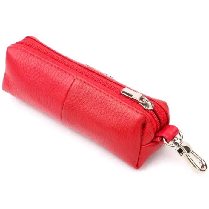 Отличная ключница из натуральной кожи KARYA 21217 Красный