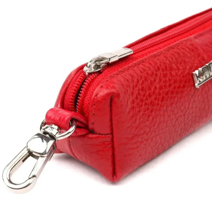Отличная ключница из натуральной кожи KARYA 21217 Красный