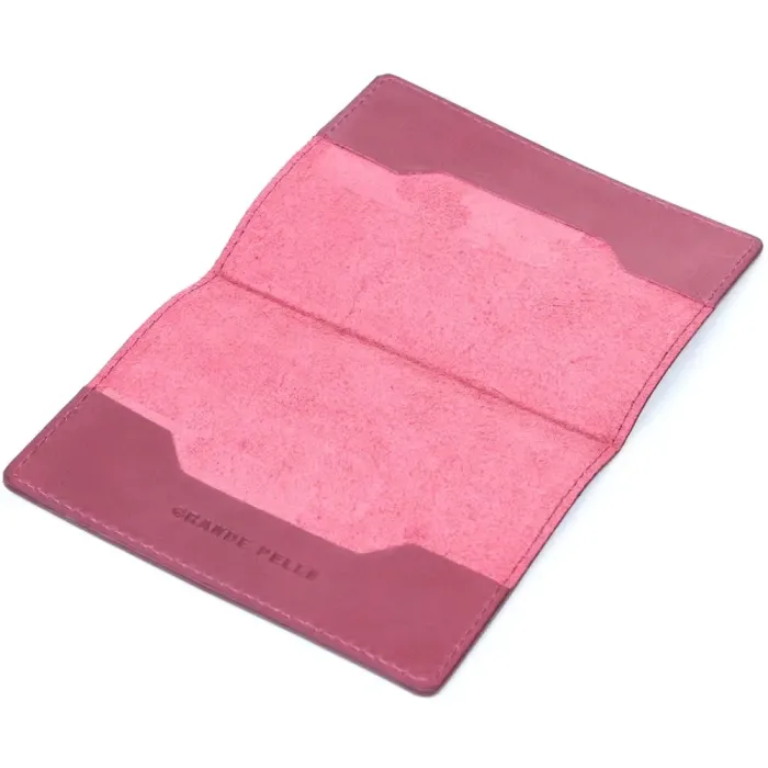 Отличная кожаная обложка на паспорт GRANDE PELLE 16794 Марсала