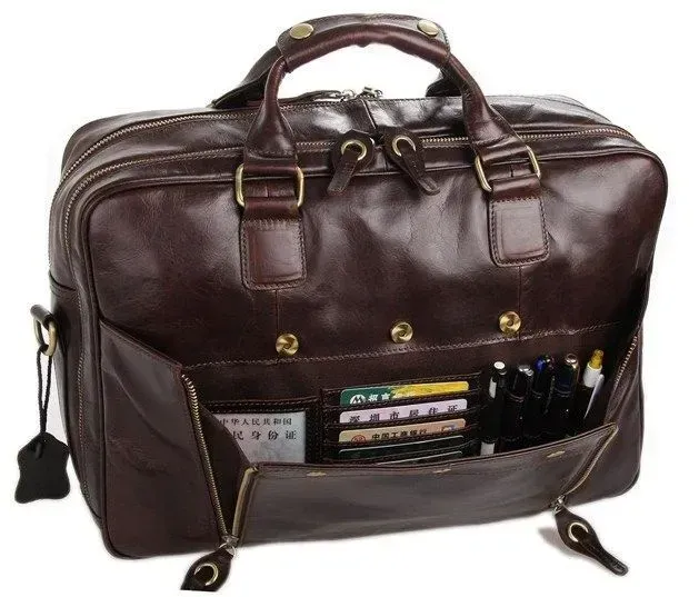 Сумка чоловіча Vintage 14239 Коричнева