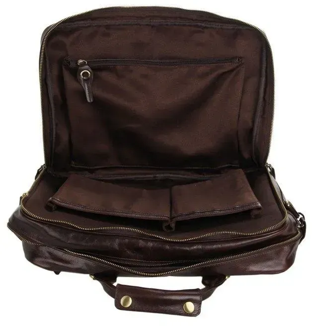Сумка чоловіча Vintage 14239 Коричнева