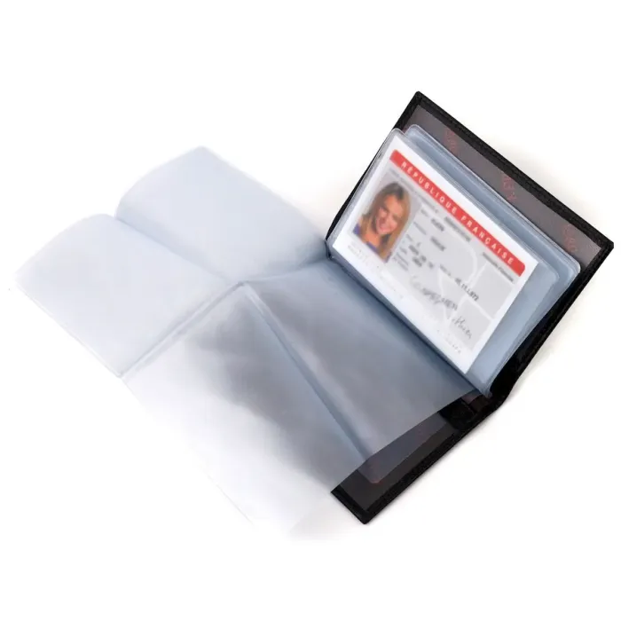 Отличная обложка на документы гладкой кожи KARYA 20928 Черный