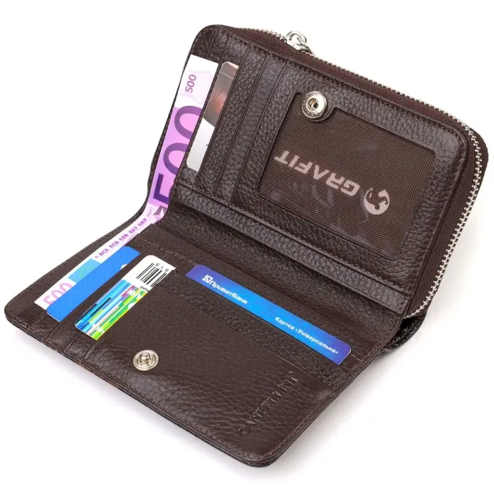 Отличное лакированное женское портмоне среднего размера из натуральной кожи с тиснением под змею CANPELLINI 21714 Разноцветное