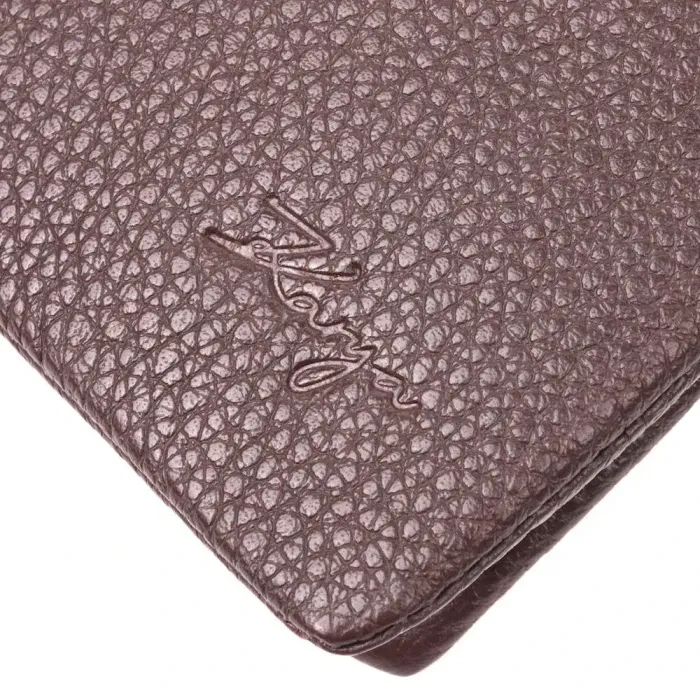 Отличное мужское портмоне из зернистой кожи KARYA 21063 Коричневый