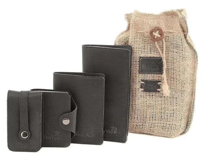 Відмінний набір зі шкіряних аксесуарів SHVIGEL 10080