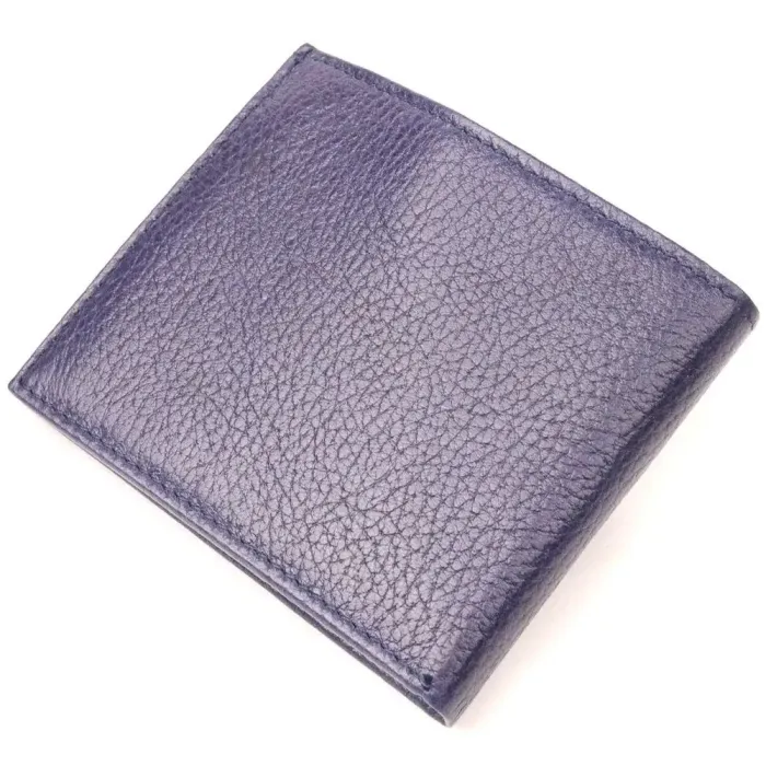 Відмінний чоловічий затискач із зернистої шкіри KARYA 21053 Синій