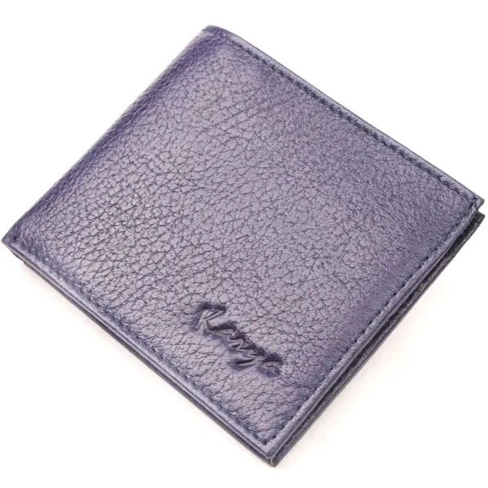 Відмінний чоловічий затискач із зернистої шкіри KARYA 21053 Синій