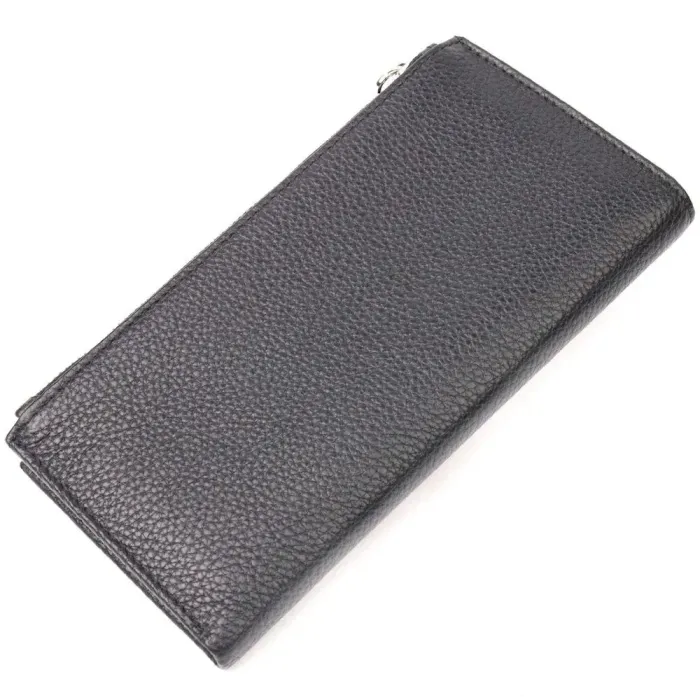 Відмінний складаний гаманець з натуральної шкіри KARYA 21132 Чорний