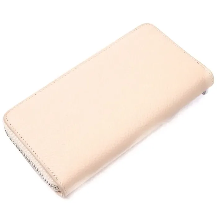 Отличный женский кошелек из натуральной кожи KARYA 21153 Молочный