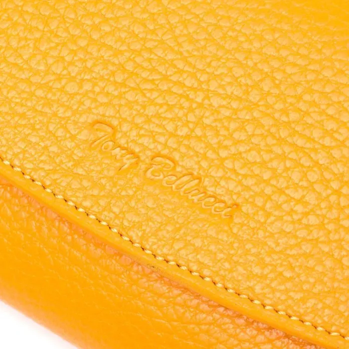 Отличный женский кошелек с монетницей на молнии из натуральной кожи Tony Bellucci 21978 Желтый