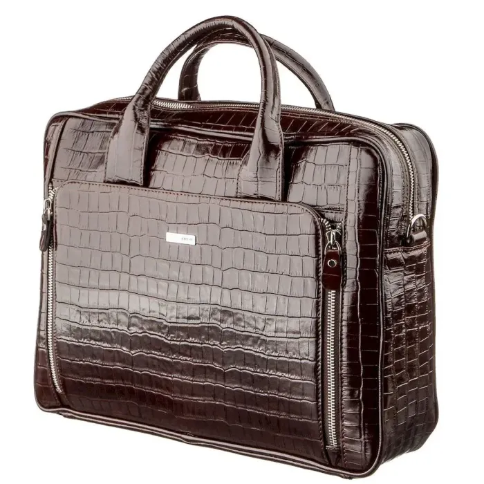 Портфель мужской KARYA 17363 кожаный Коричневый