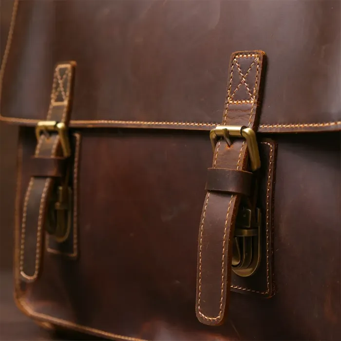 Портфель Vintage 14564 із натуральної шкіри Чорний