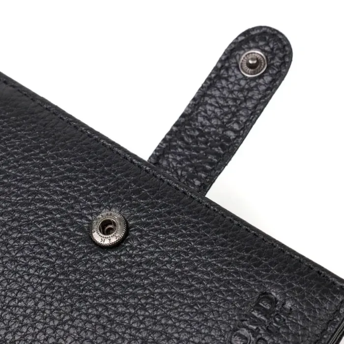 Портмоне для чоловіків з натуральної зернистої шкіри BOND 22055 Чорний