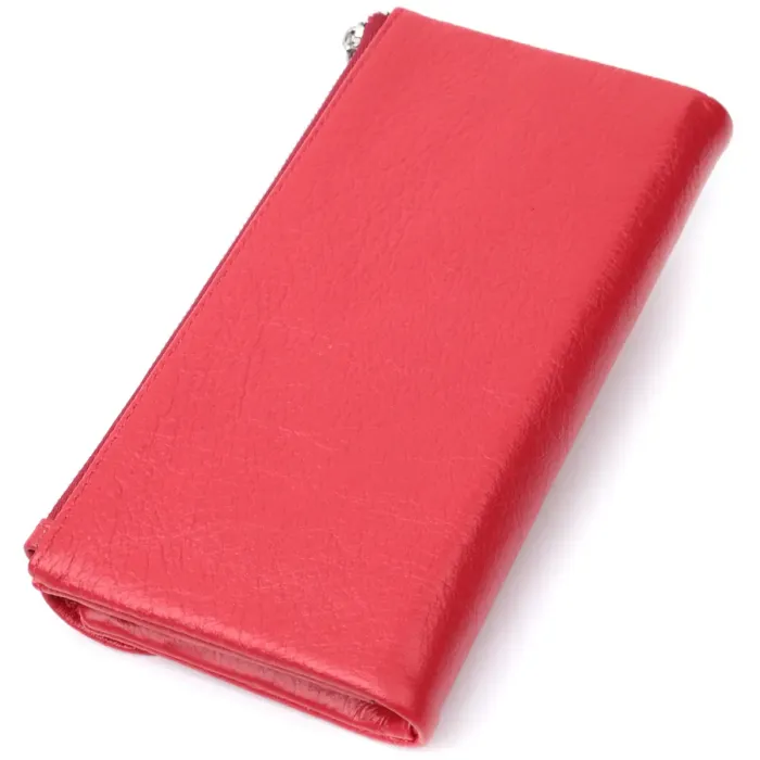Портмоне для женщин с блоком для карт из натуральной кожи ST Leather 22699 Красный