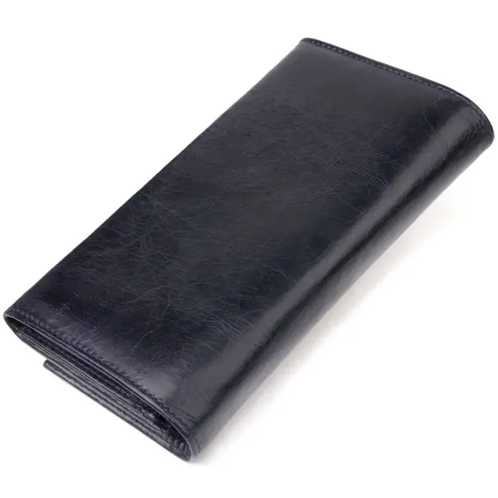 Портмоне для жінок з монетницею з натуральної шкіри CANPELLINI 21533 Синє