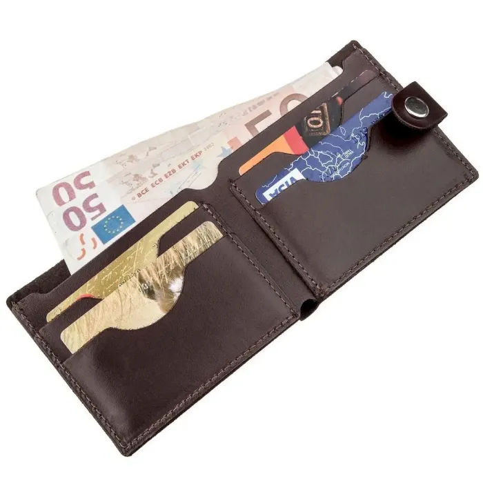 Портмоне горизонтальне чоловіче SHVIGEL 16214 Коричневе