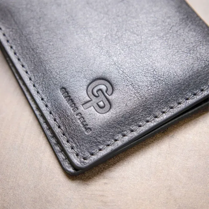 Портмоне з натуральної шкіри GRANDE PELLE 11462 Чорний