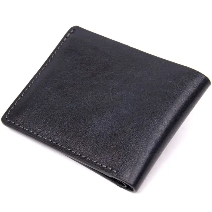 Портмоне з натуральної шкіри GRANDE PELLE 11462 Чорний