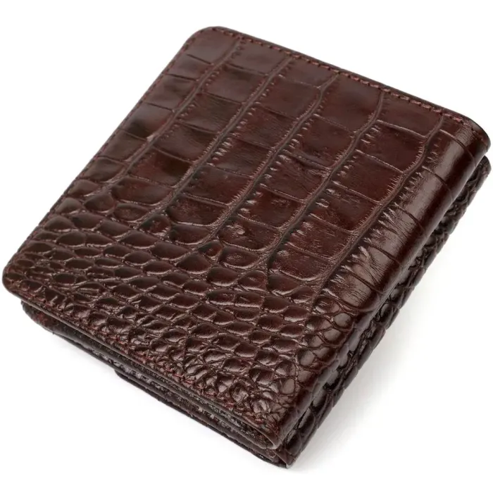 Портмоне из натуральной кожи с тиснением под крокодила Tony Bellucci 22022 Коричневый
