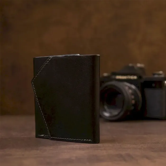 Портмоне кишенькове 11336 Grande Pelle Чорне