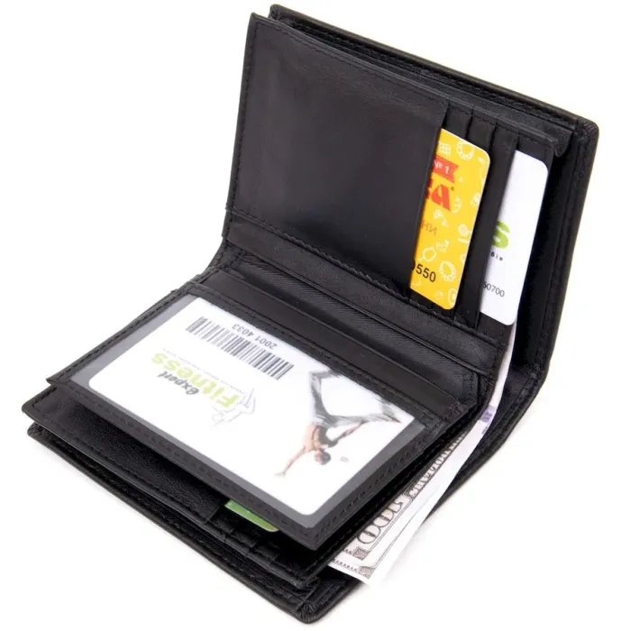 Портмоне-картхолдер унисекс Vintage 20433 Черное