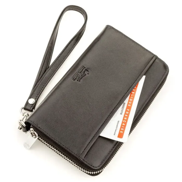 Портмоне-клатч чоловіче KARYA 17252 шкіряне Чорне