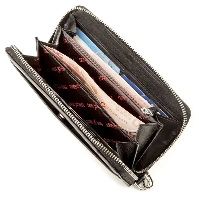 Портмоне-клатч чоловіче KARYA 17252 шкіряне Чорне