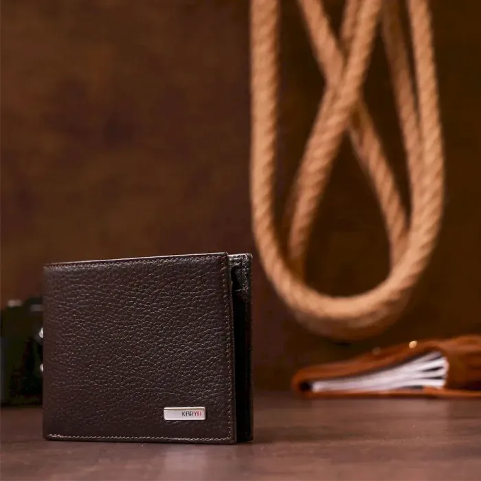 Портмоне мужское KARYA 17082 кожаное Коричневое