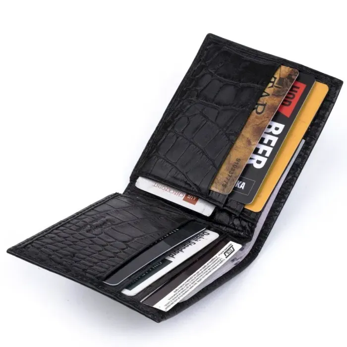 Портмоне чоловіче KARYA 17089 шкіряне Чорне