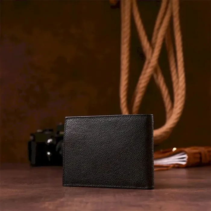 Портмоне чоловіче KARYA 17095 шкіряне Чорне