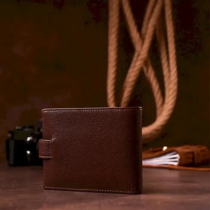 Портмоне чоловіче KARYA 17103 шкіряне Коричневе