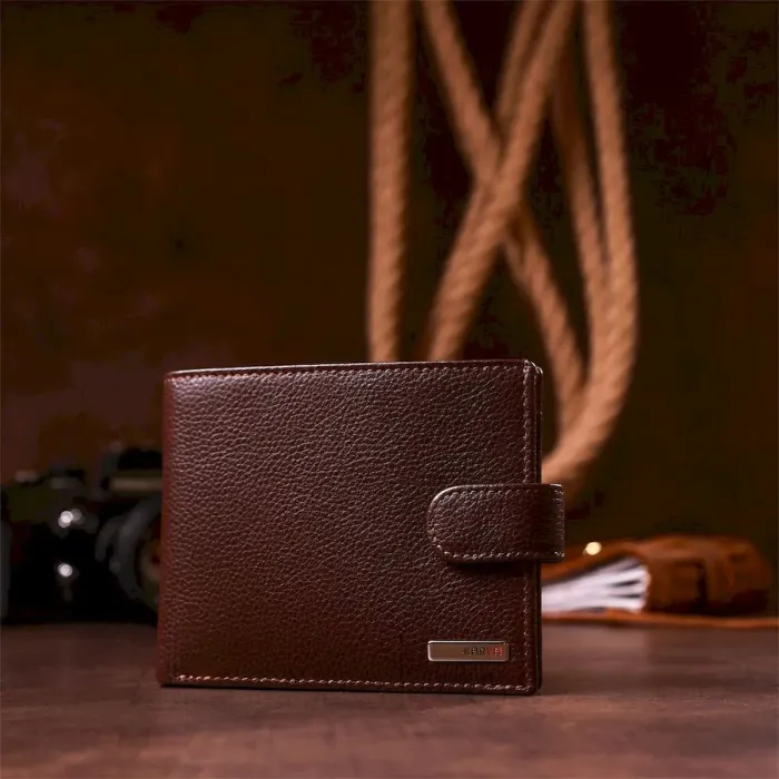 Портмоне чоловіче KARYA 17103 шкіряне Коричневе