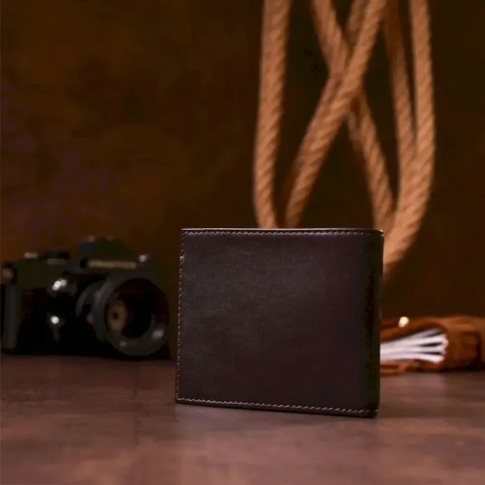 Портмоне чоловіче KARYA 17108 шкіряне Коричневе