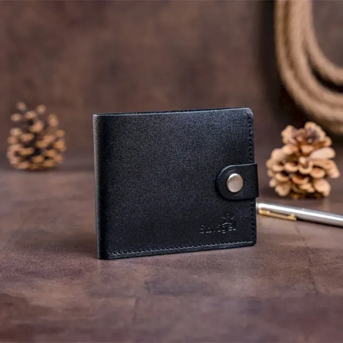 Портмоне мужское с монетницей кожаное SHVIGEL 16211 Черное