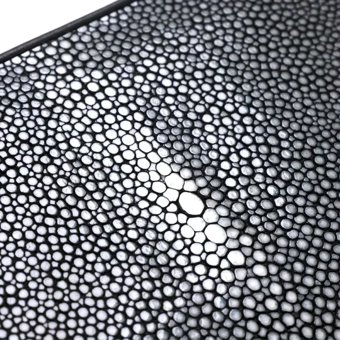 Портмоне STINGRAY LEATHER 18093 із натуральної шкіри морського ската Чорне