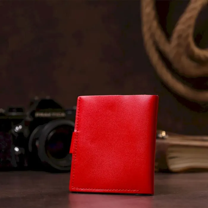 Портмоне вертикальне жіноче шкіряне SHVIGEL 16223 Червоне