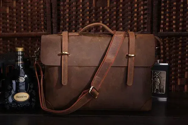 Портфель Vintage 14063 у вінтажному стилі Коричневий