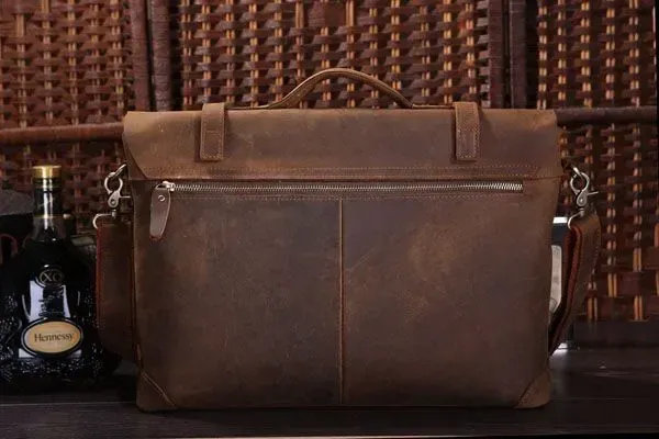 Портфель Vintage 14063 у вінтажному стилі Коричневий