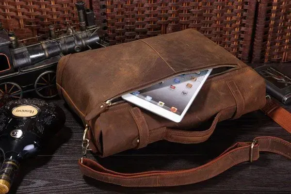 Портфель Vintage 14063 у вінтажному стилі Коричневий