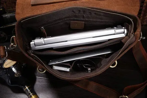 Портфель Vintage 14063 у вінтажному стилі Коричневий