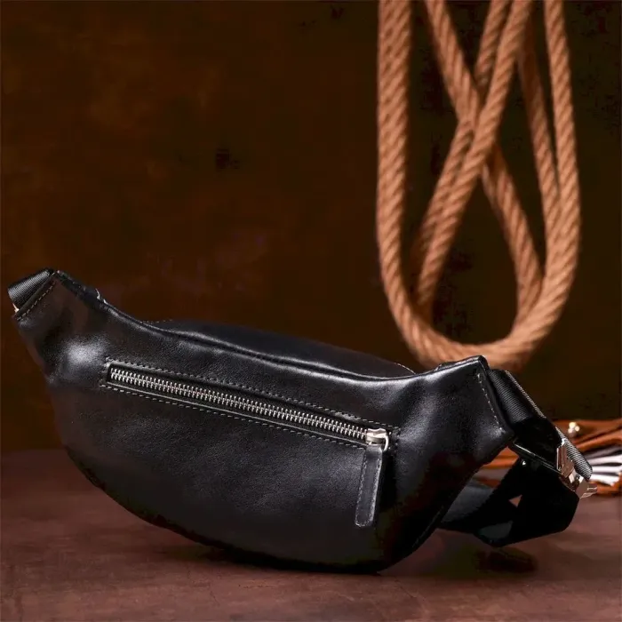 Поясна сумка GRANDE PELLE 11140 Чорна