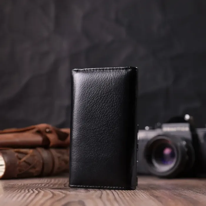 Практична ключниця із натуральної шкіри ST Leather 22483 Чорний