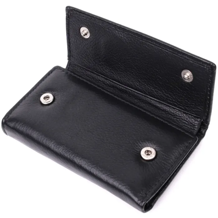 Практична ключниця із натуральної шкіри ST Leather 22483 Чорний