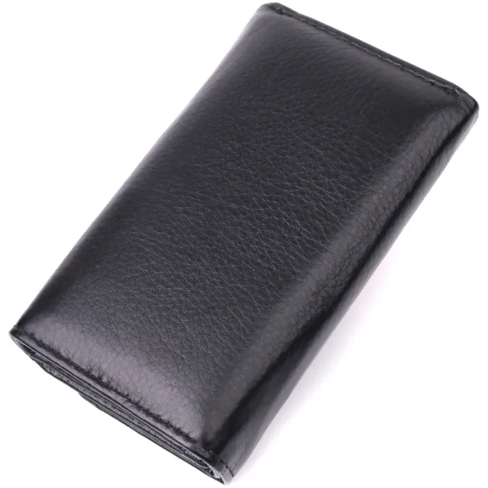 Практична ключниця із натуральної шкіри ST Leather 22483 Чорний