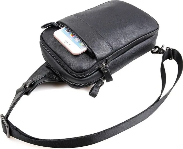 Сумка чоловіча Vintage 14454 Чорна