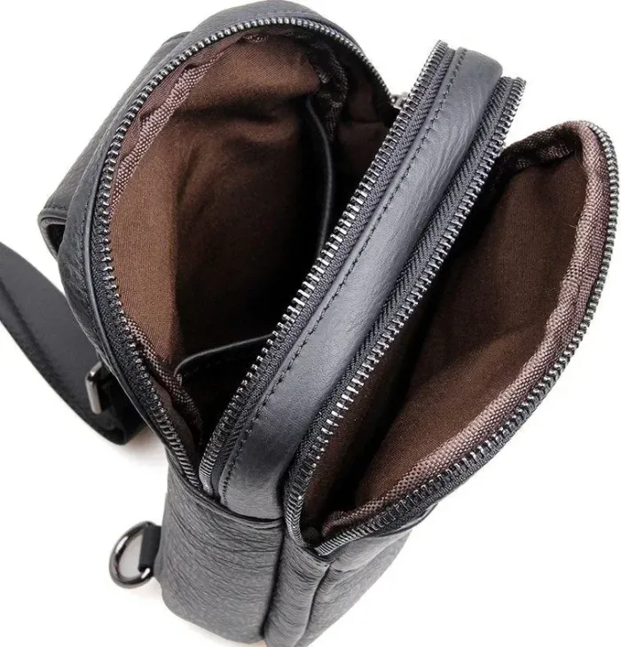 Сумка чоловіча Vintage 14454 Чорна